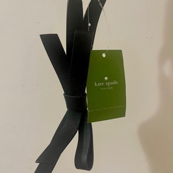 NWT Kate Spade Black Bow Belt With Kate Spade Box